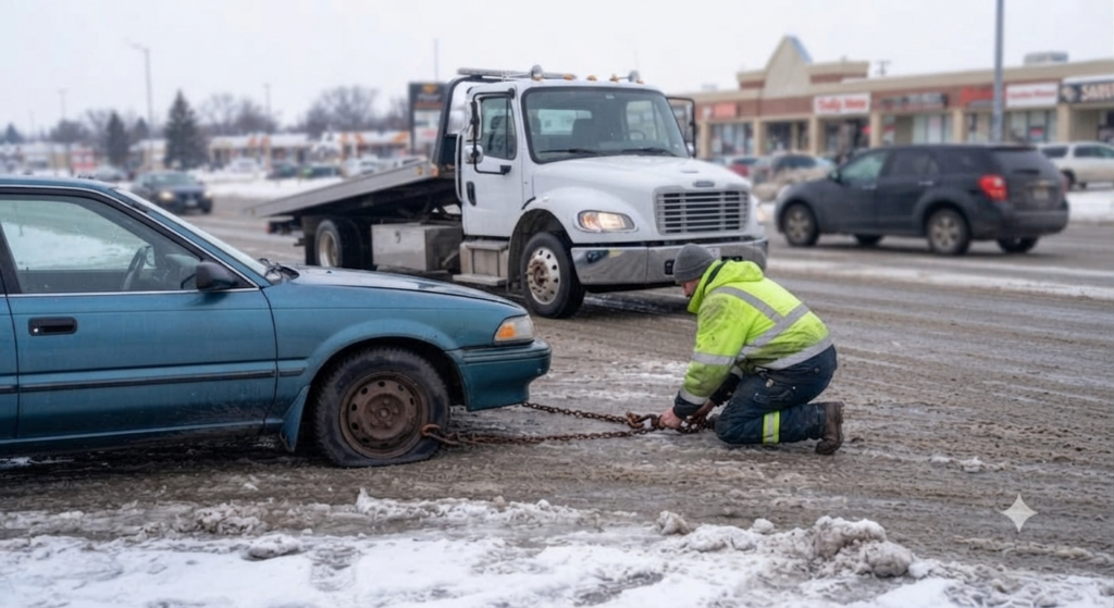Quick towing service in winnipeg